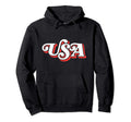 Usa Typography Patriotic 4Th July 80S Hoodie - Graphic Print for Adults - T-Shirt, Sweatshirt, Hoodie