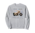 Skeleton Bike Motorcycle Blueprint Sweatshirt - Trendy Graphic for Adults - T-Shirt, Sweatshirt, Hoodie