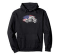 Patriotic American Flag Biker Usa Funny Hoodie - Novelty Apparel Unisex - T-Shirt, Sweatshirt, Hoodie