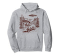 Dachshund Ufo Western Alien 90S Cowboy Hoodie - Streetwear Style Unisex - T-Shirt, Sweatshirt, Hoodie