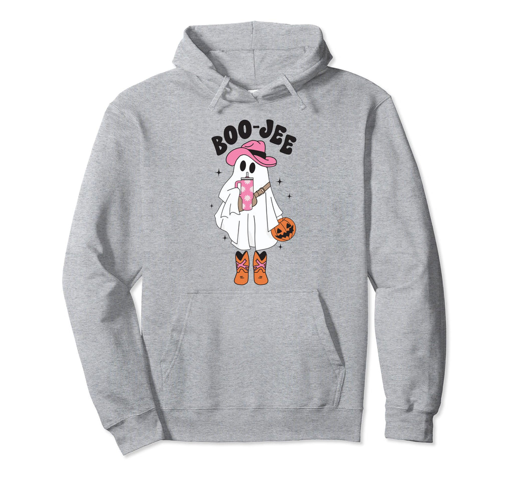 Boo Jee Spooky Season Ghost Western Hoodie - Aesthetic Graphic for Adults - T-Shirt, Sweatshirt, Hoodie