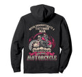 Tattoo Mom Biker Chick Never Underestimate Hoodie - Unique Graphic Unisex - T-Shirt, Sweatshirt, Hoodie