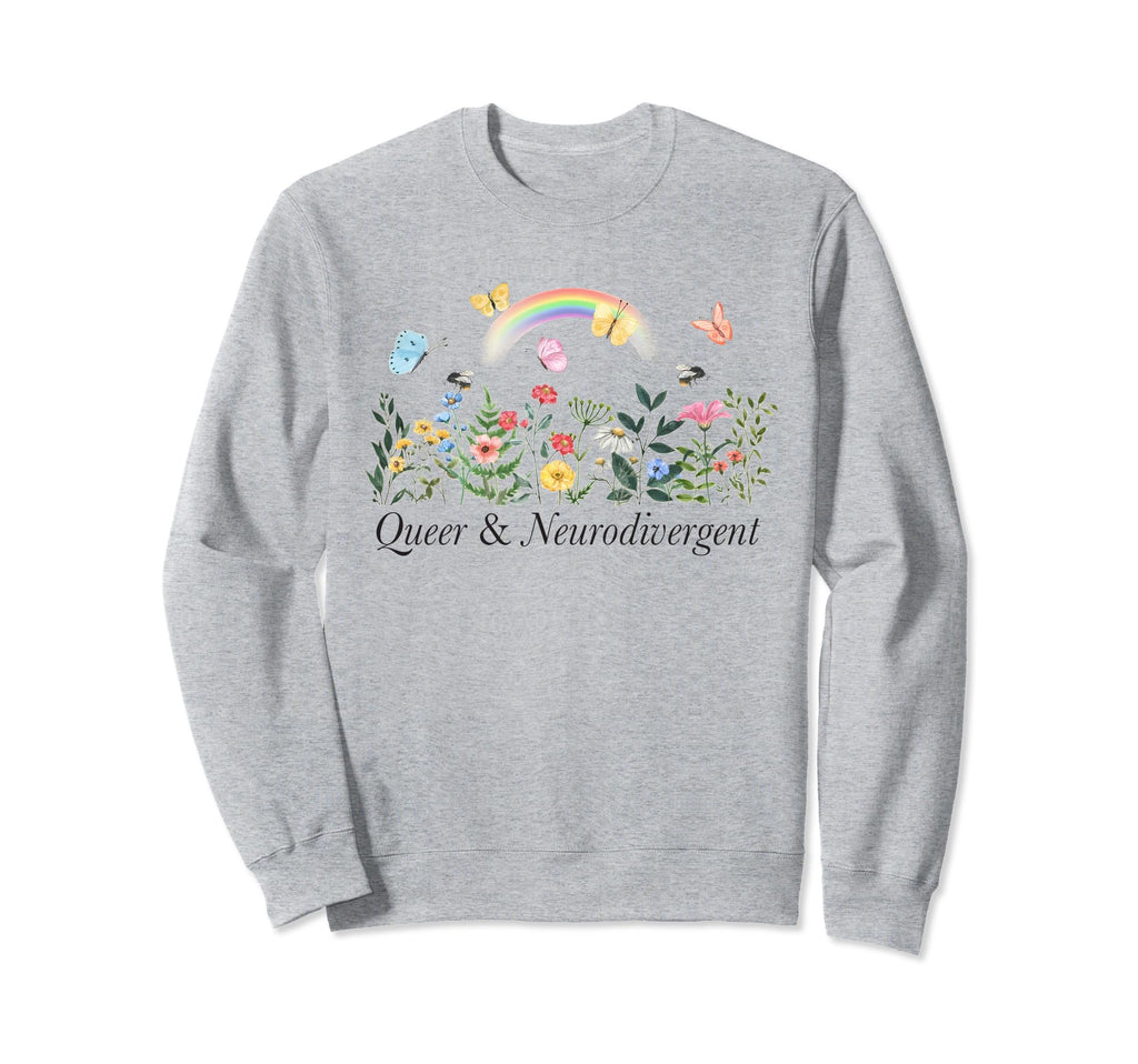 Queer And Neurodiversity Adhd Awareness Sweatshirt - Graphic Print Unisex - T-Shirt, Sweatshirt, Hoodie
