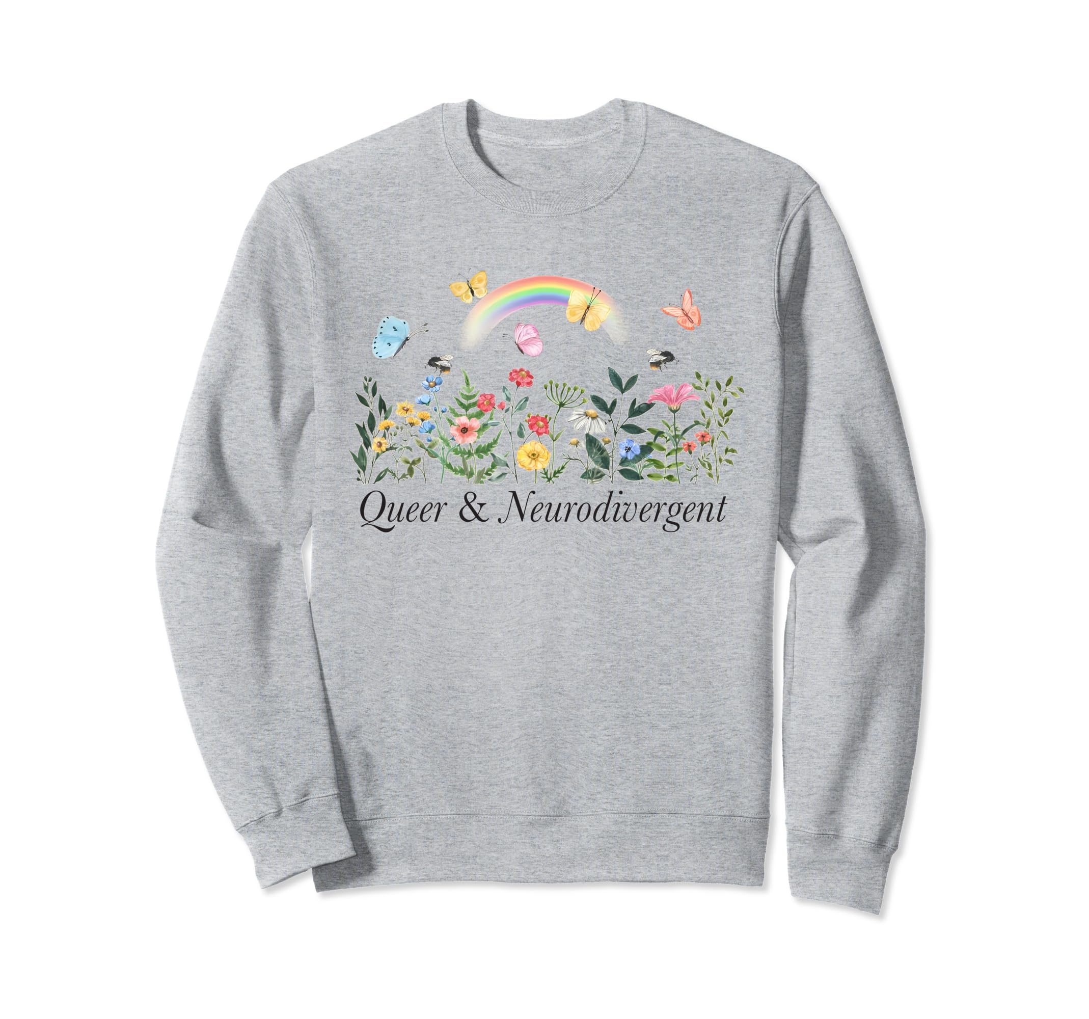 Queer And Neurodiversity Adhd Awareness Sweatshirt - Graphic Print Unisex - T-Shirt, Sweatshirt, Hoodie