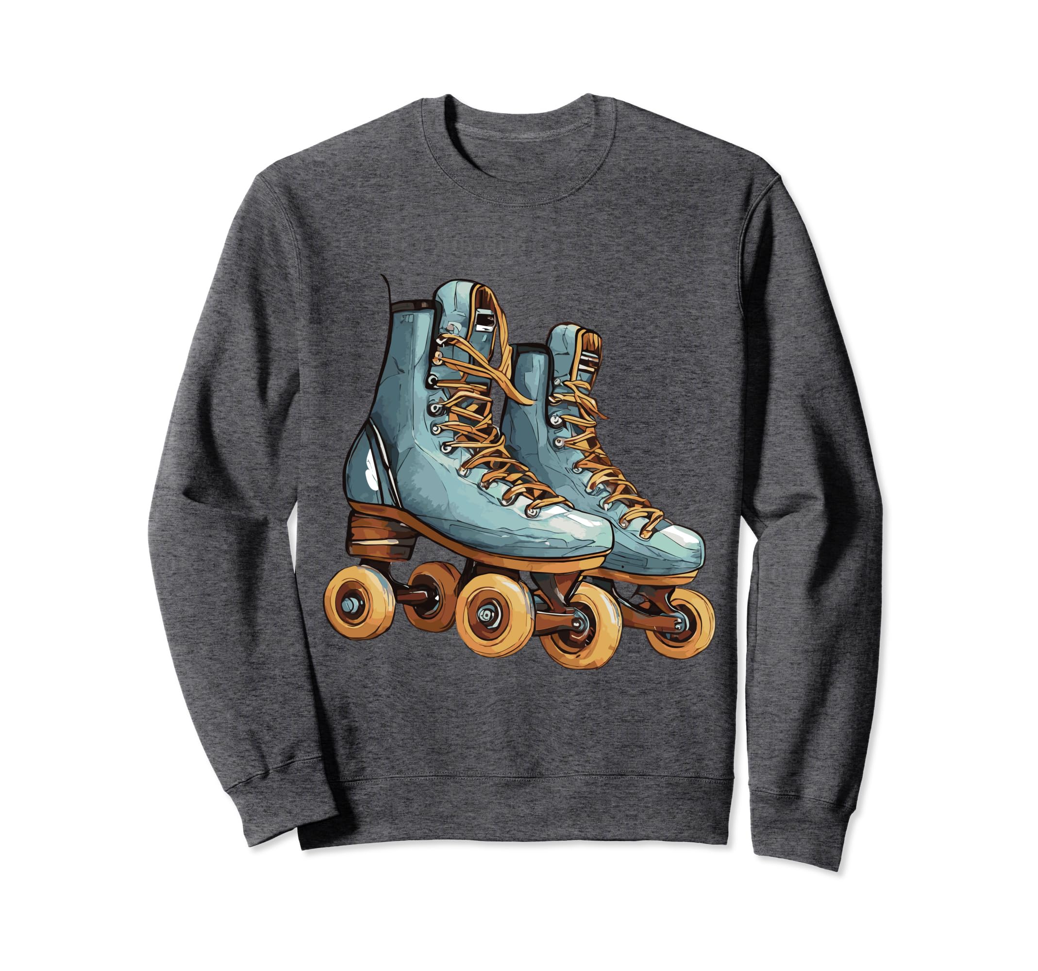 Roller Skates Roller Skating Sports Sweatshirt - Unique Graphic Unisex - T-Shirt, Sweatshirt, Hoodie