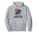 Giddyup Country Western Cowboy Gunslinger Hoodie - Novelty Apparel Unisex - T-Shirt, Sweatshirt, Hoodie