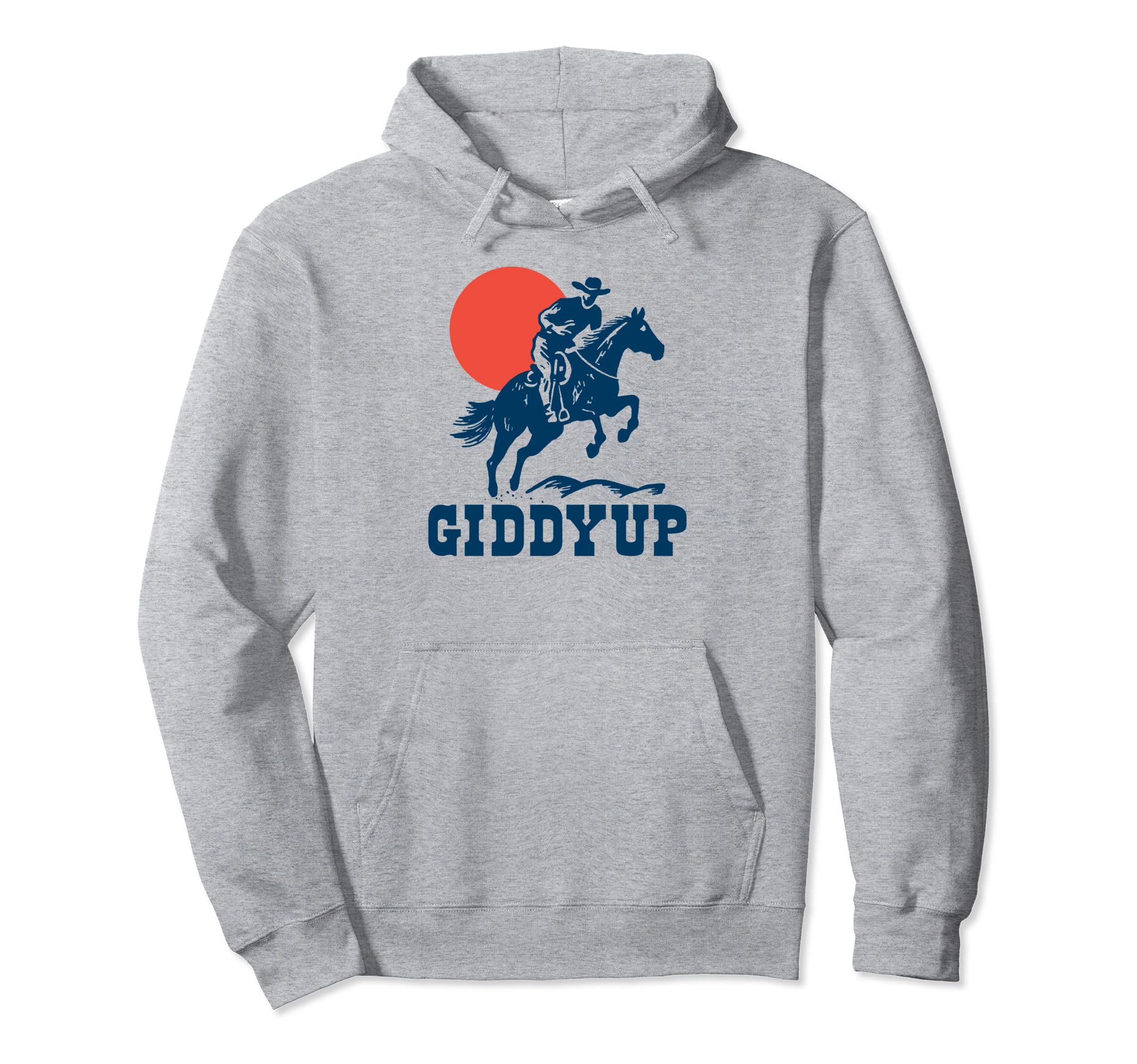 Giddyup Country Western Cowboy Gunslinger Hoodie - Novelty Apparel Unisex - T-Shirt, Sweatshirt, Hoodie