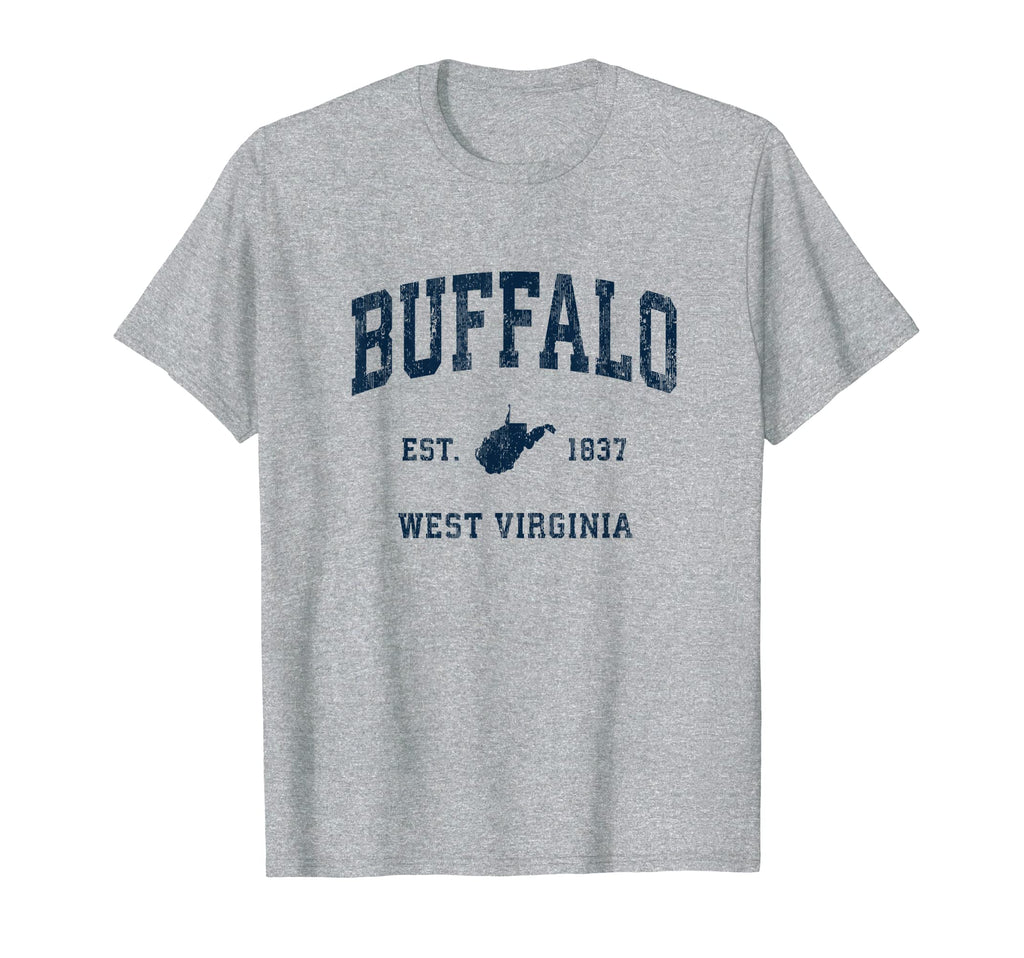 Buffalo West Virginia Wv Athletic T-Shirt - Minimalist Print Men Women - T-Shirt, Sweatshirt, Hoodie