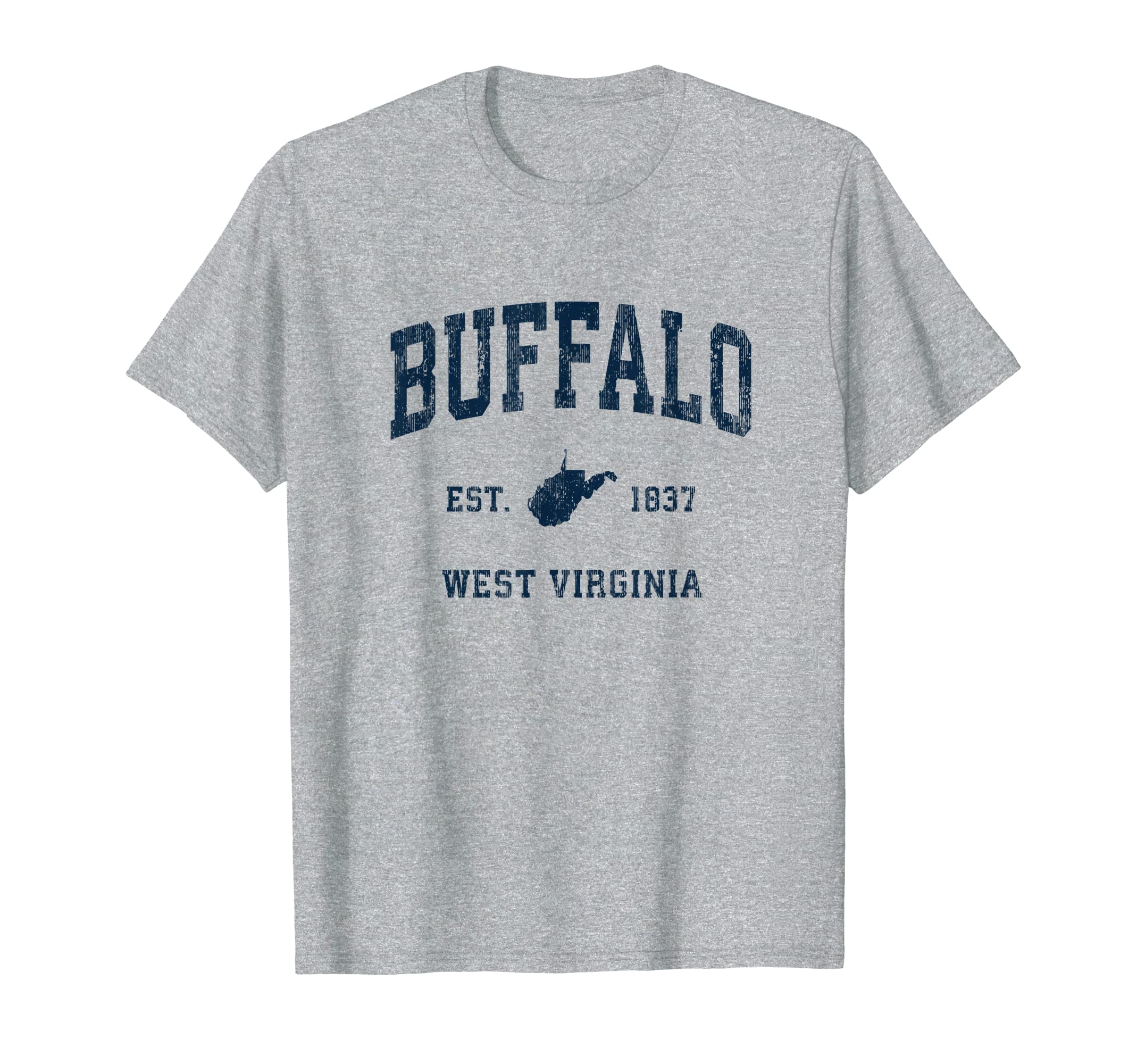 Buffalo West Virginia Wv Athletic T-Shirt - Minimalist Print Men Women - T-Shirt, Sweatshirt, Hoodie