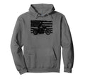 Us Flag Biker Riding Lover Hoodie - Casual Everyday Wear for Adults - T-Shirt, Sweatshirt, Hoodie