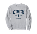 Cisco Illinois Il Athletic Navy Sweatshirt - Fun Novelty Design Men Women - T-Shirt, Sweatshirt, Hoodie