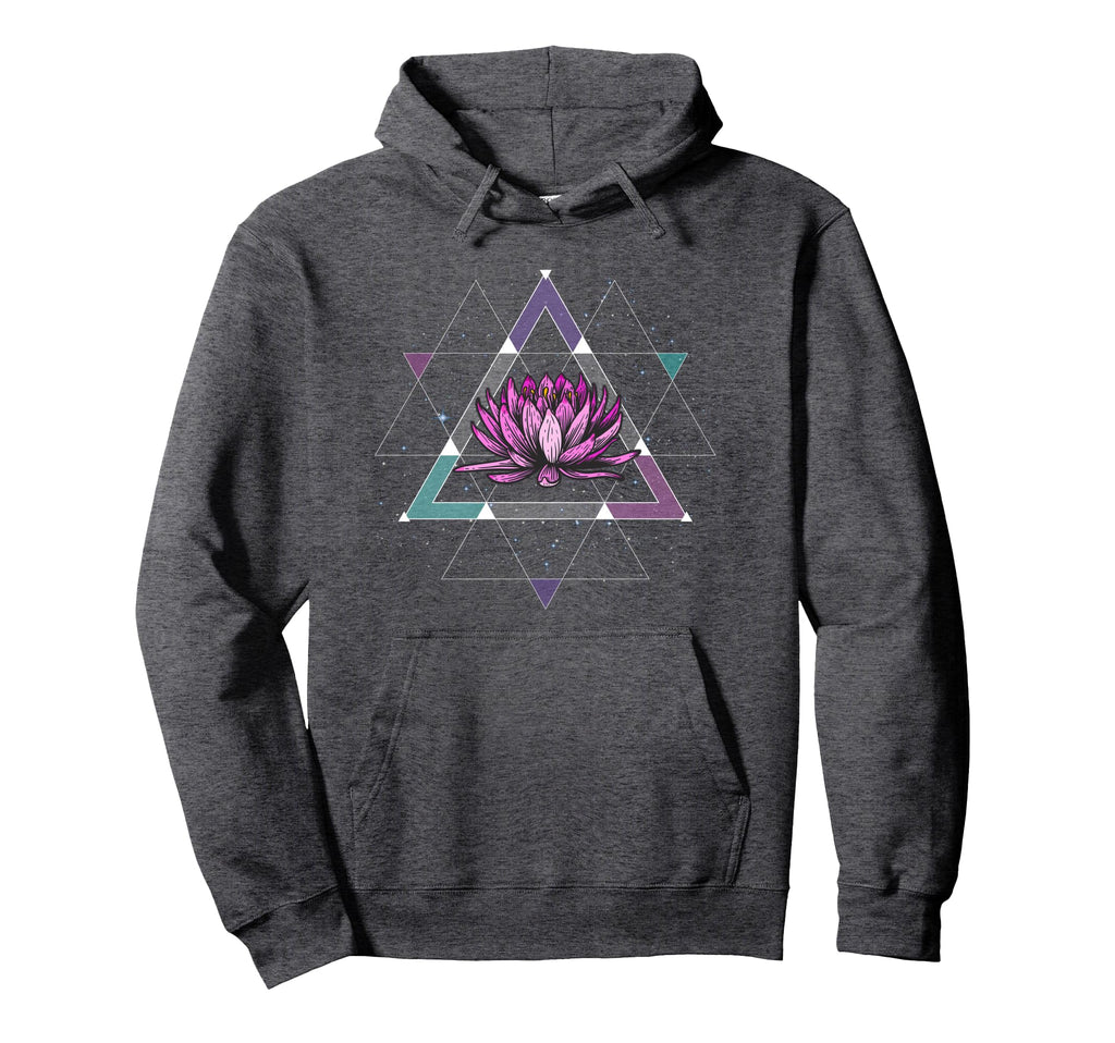 Lotus Flower Sacred Geometry Yoga Hoodie - Casual Everyday Wear for Adults - T-Shirt, Sweatshirt, Hoodie