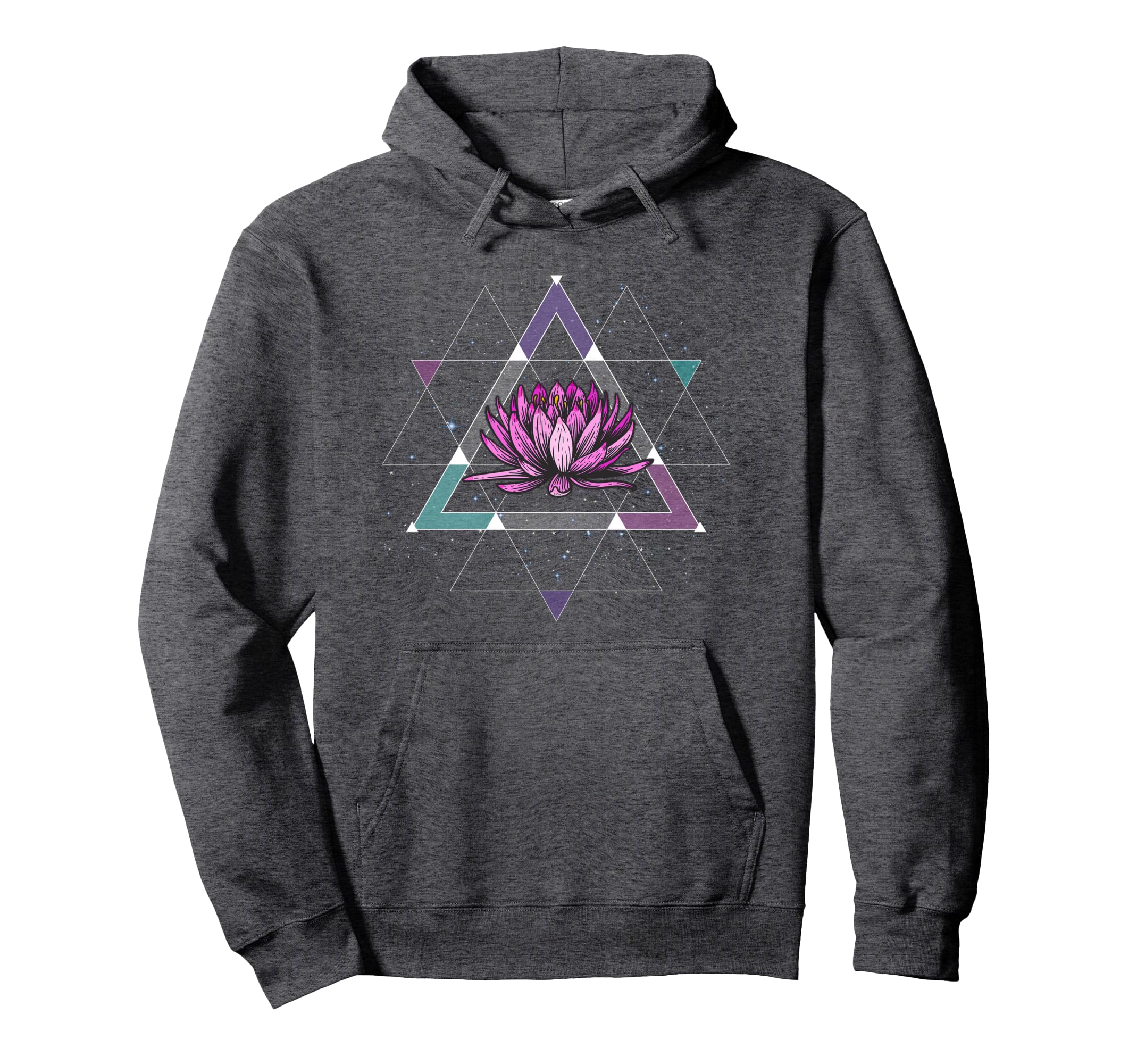 Lotus Flower Sacred Geometry Yoga Hoodie - Casual Everyday Wear for Adults - T-Shirt, Sweatshirt, Hoodie