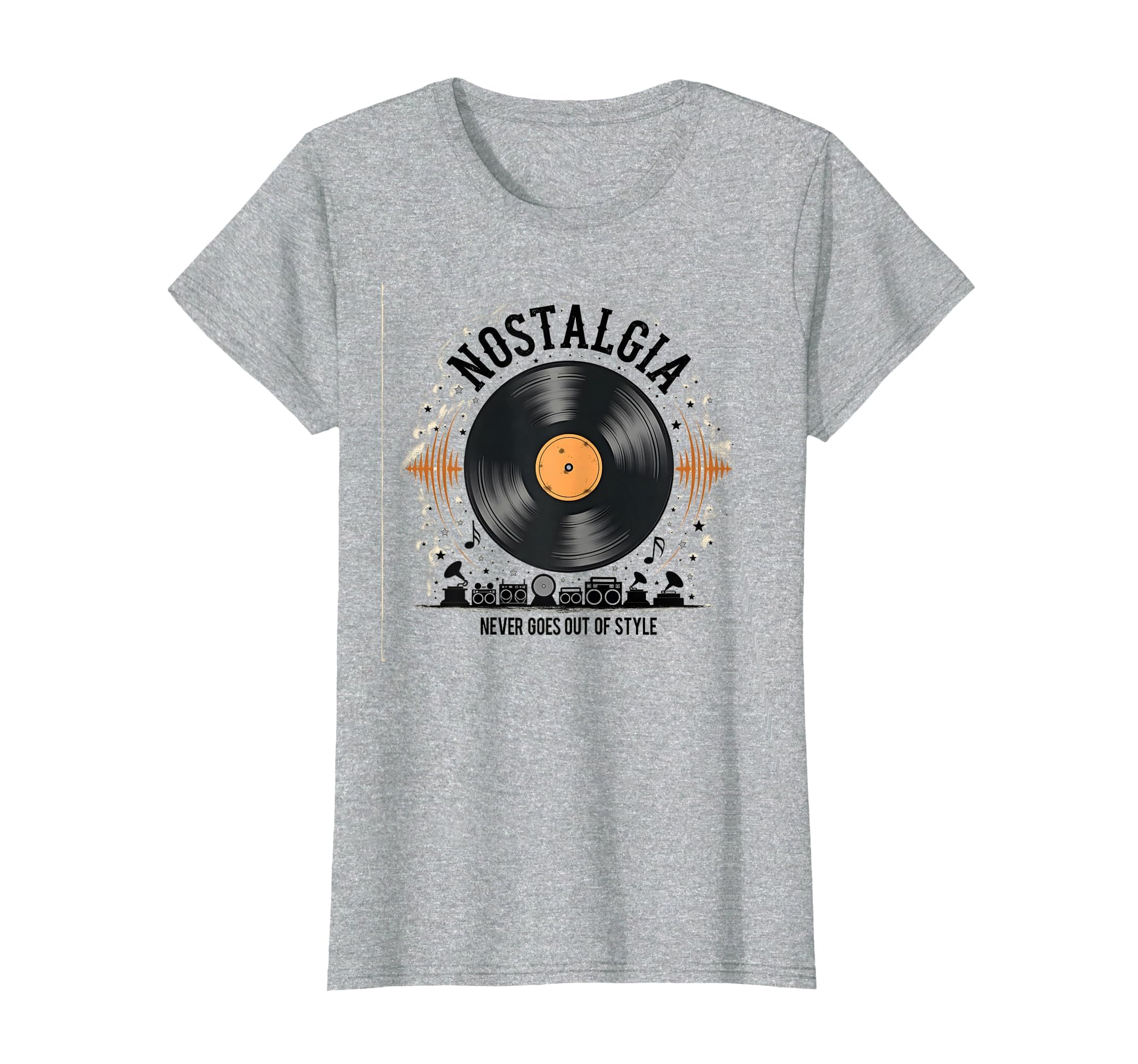 Vinyl Record Player Nostalgia T-Shirt - Casual Everyday Wear for Adults - T-Shirt, Sweatshirt, Hoodie