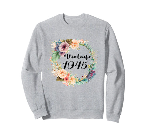 1945 Birthday Gifts 1945 Birthday Sweatshirt - Custom Art Print for Adults - T-Shirt, Sweatshirt, Hoodie