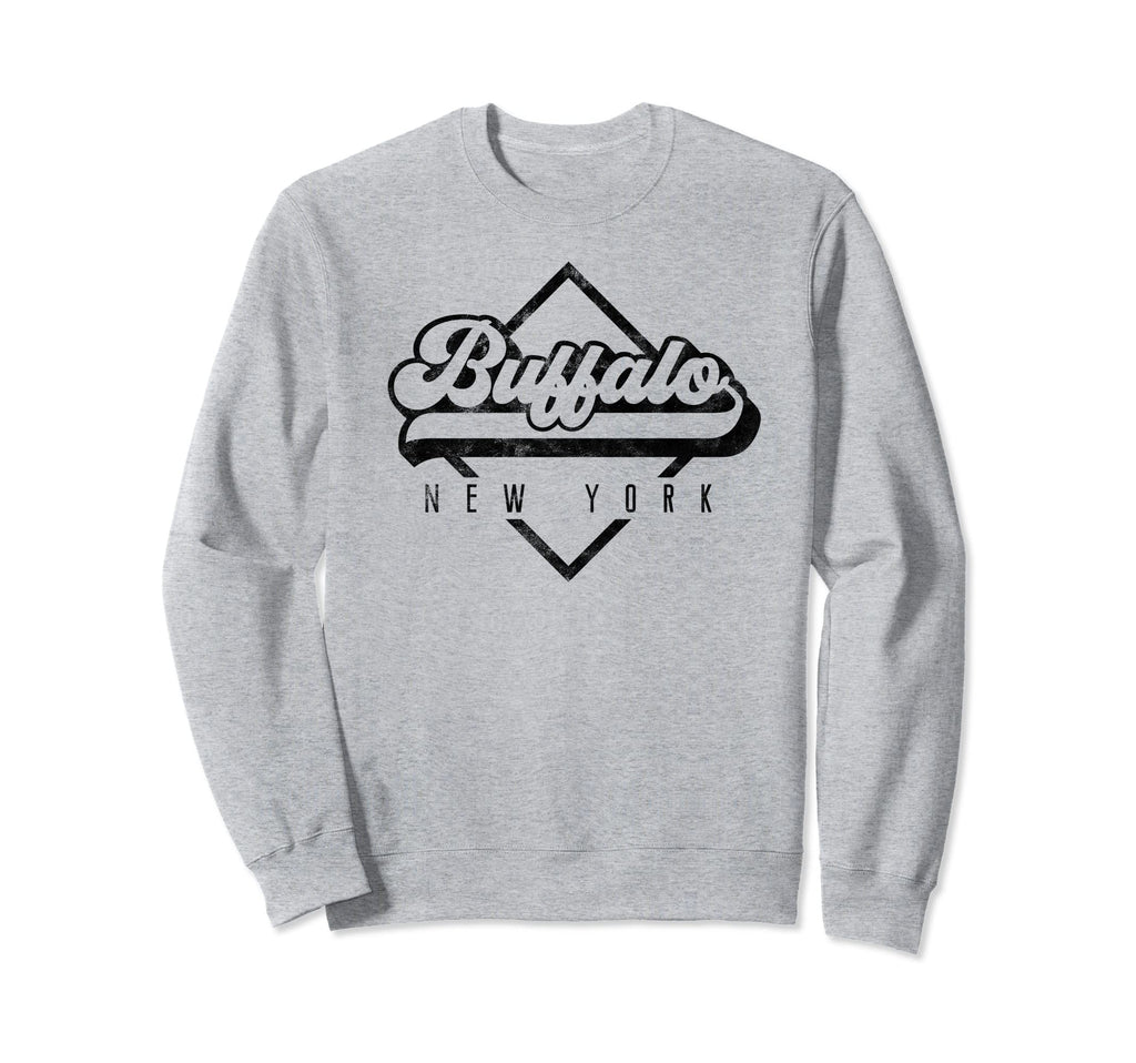 Buffalo New York Distressed 70S 80S Sweatshirt - Unique Graphic Unisex - T-Shirt, Sweatshirt, Hoodie