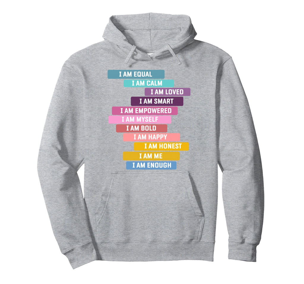 Positive Affirmations Growth Mindset Hoodie - Custom Art Print Unisex - T-Shirt, Sweatshirt, Hoodie
