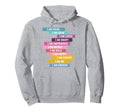 Positive Affirmations Growth Mindset Hoodie - Custom Art Print Unisex - T-Shirt, Sweatshirt, Hoodie