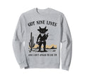 Cowboy Outlaw Cat Western Sweatshirt - Casual Everyday Wear Men Women - T-Shirt, Sweatshirt, Hoodie