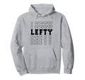 Baseball Softball Lefty Left Handed Hoodie - Unique Graphic Men Women - T-Shirt, Sweatshirt, Hoodie
