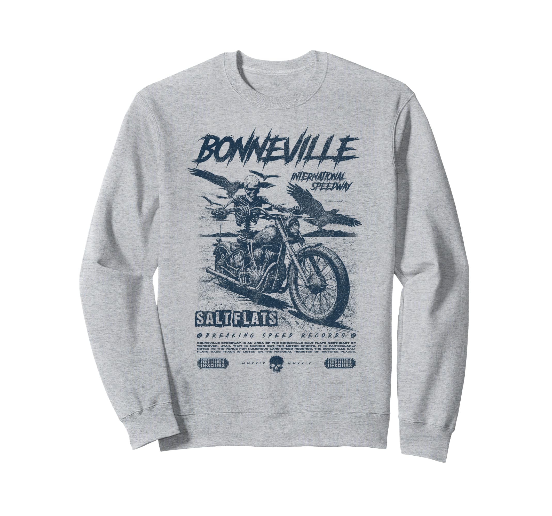 Bonneville Salt Flats Sweatshirt - Casual Everyday Wear Men Women - T-Shirt, Sweatshirt, Hoodie