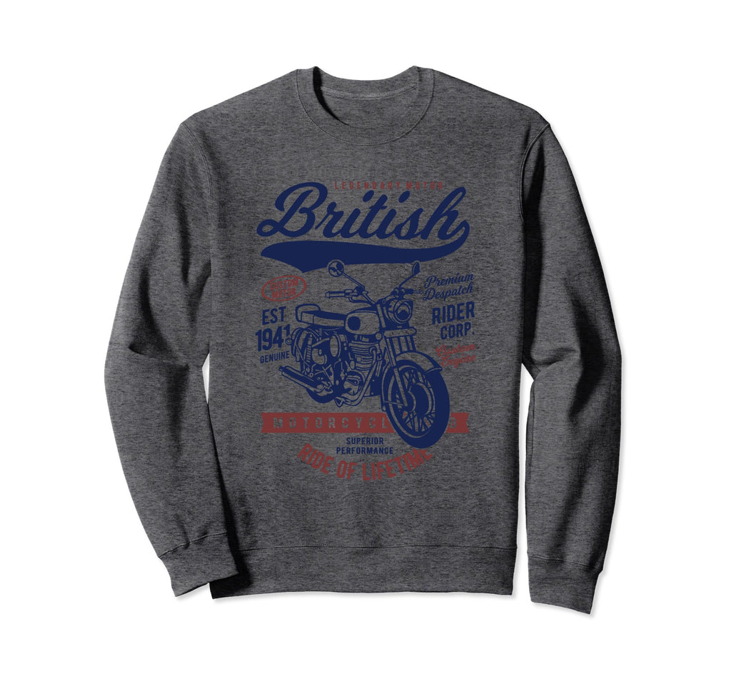 Motorcycle British Motor Sweatshirt - Trendy Graphic Men Women - T-Shirt, Sweatshirt, Hoodie