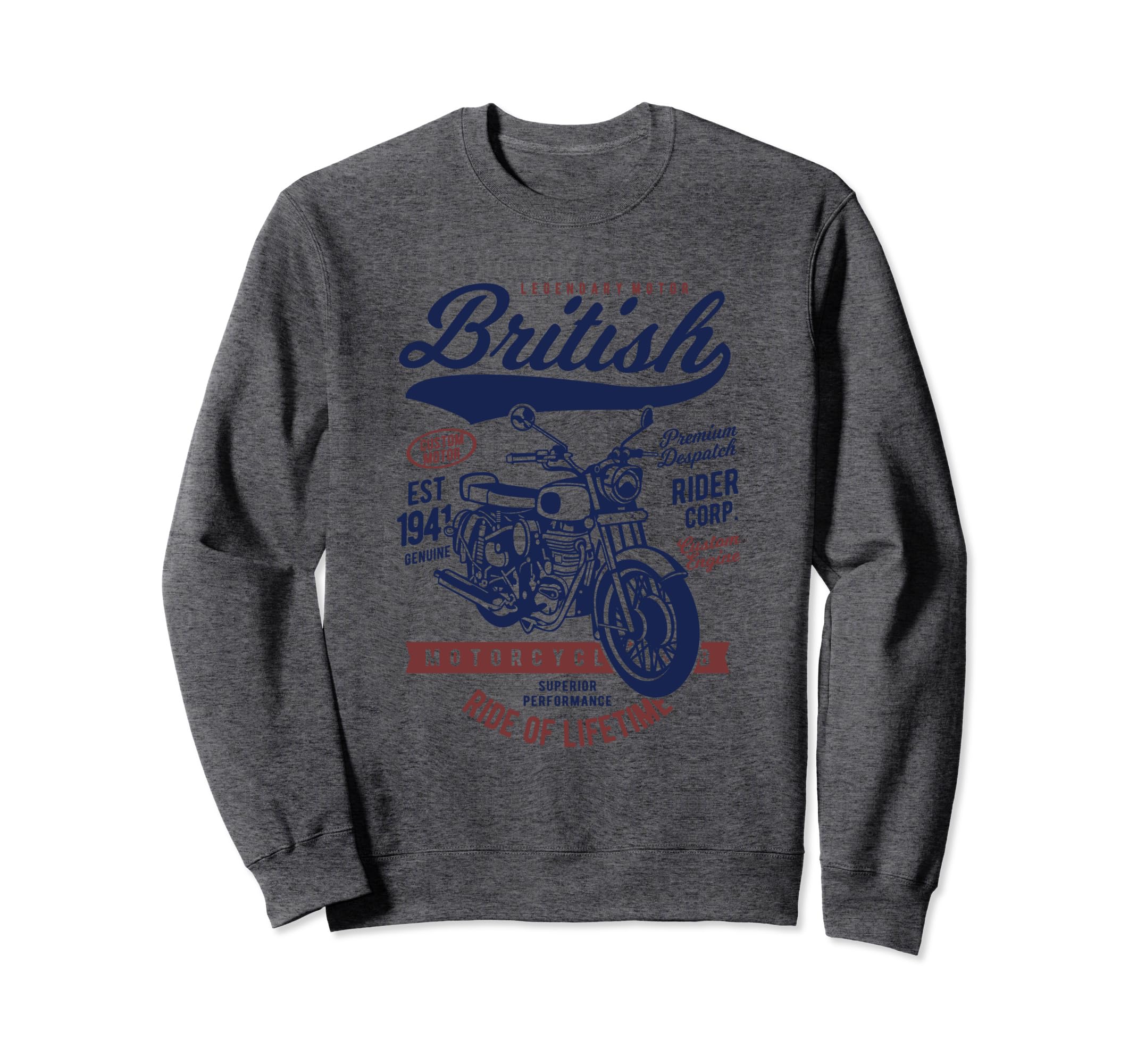 Motorcycle British Motor Sweatshirt - Trendy Graphic Men Women - T-Shirt, Sweatshirt, Hoodie