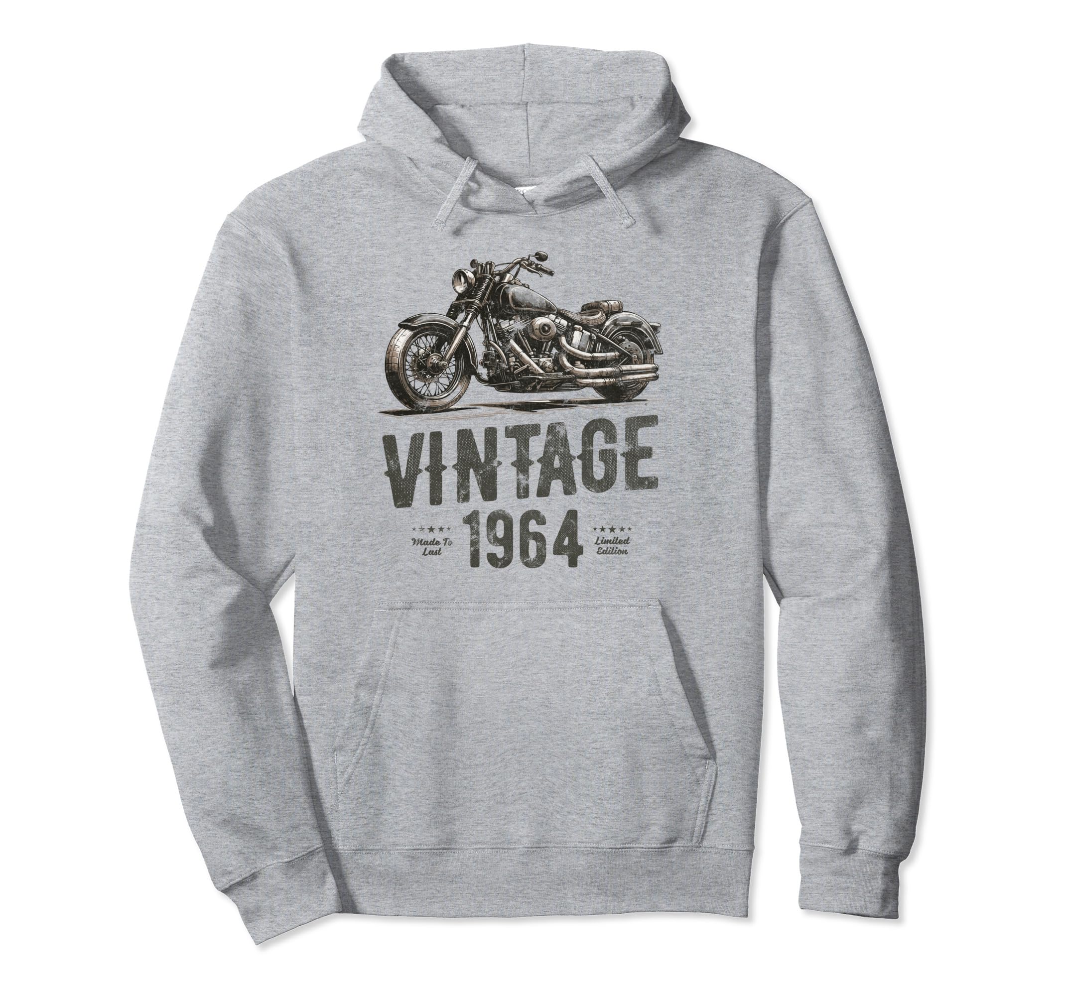 Born 1964 60Th Birthday Funny Motorbike Hoodie - Unique Graphic Men Women - T-Shirt, Sweatshirt, Hoodie