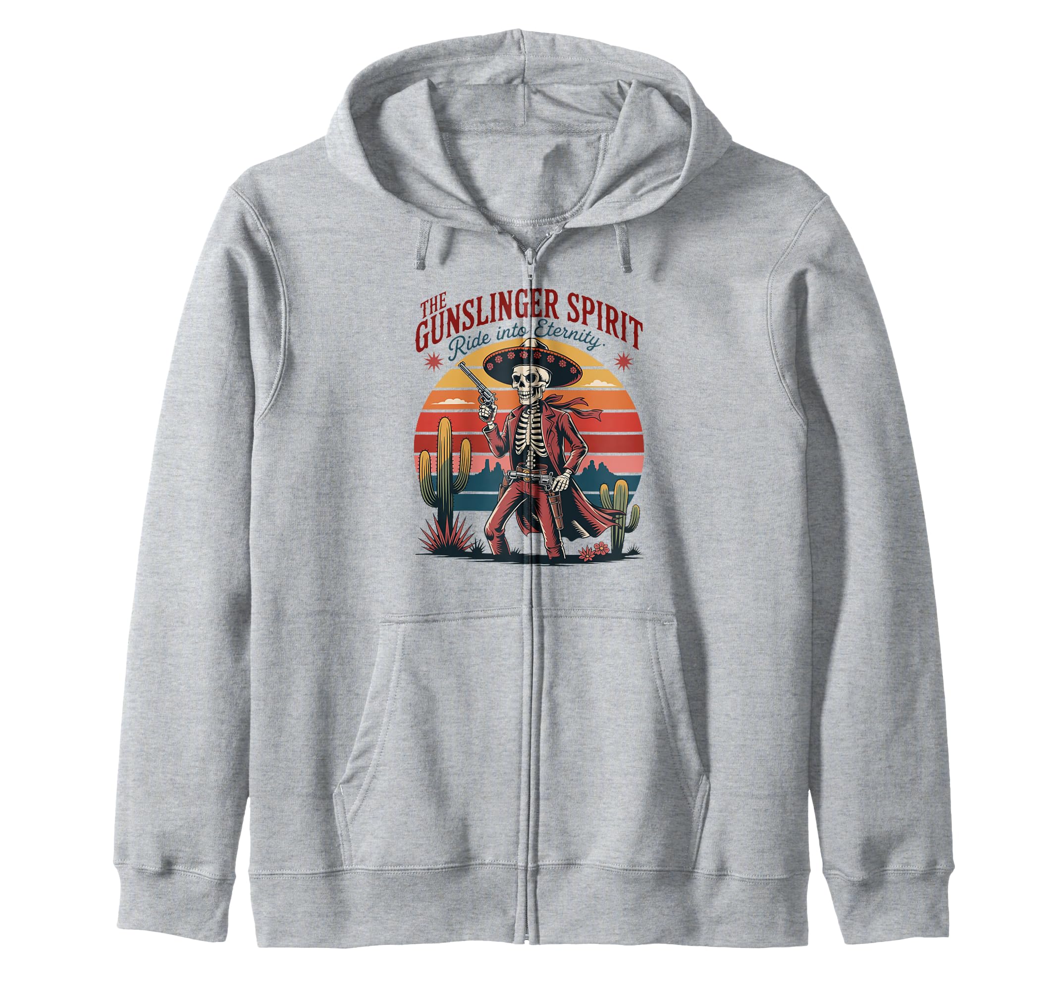 Day Dead Western Gunslinger Spirit Sweatshirt - Aesthetic Graphic Men Women - T-Shirt, Sweatshirt, Hoodie