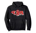 Usa Typography Patriotic 4Th July 80S Hoodie - Unique Graphic for Adults - T-Shirt, Sweatshirt, Hoodie