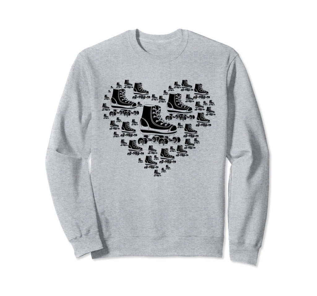 Roller Skating Heart Roller Sweatshirt - Minimalist Print for Adults - T-Shirt, Sweatshirt, Hoodie