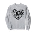 Roller Skating Heart Roller Sweatshirt - Minimalist Print for Adults - T-Shirt, Sweatshirt, Hoodie