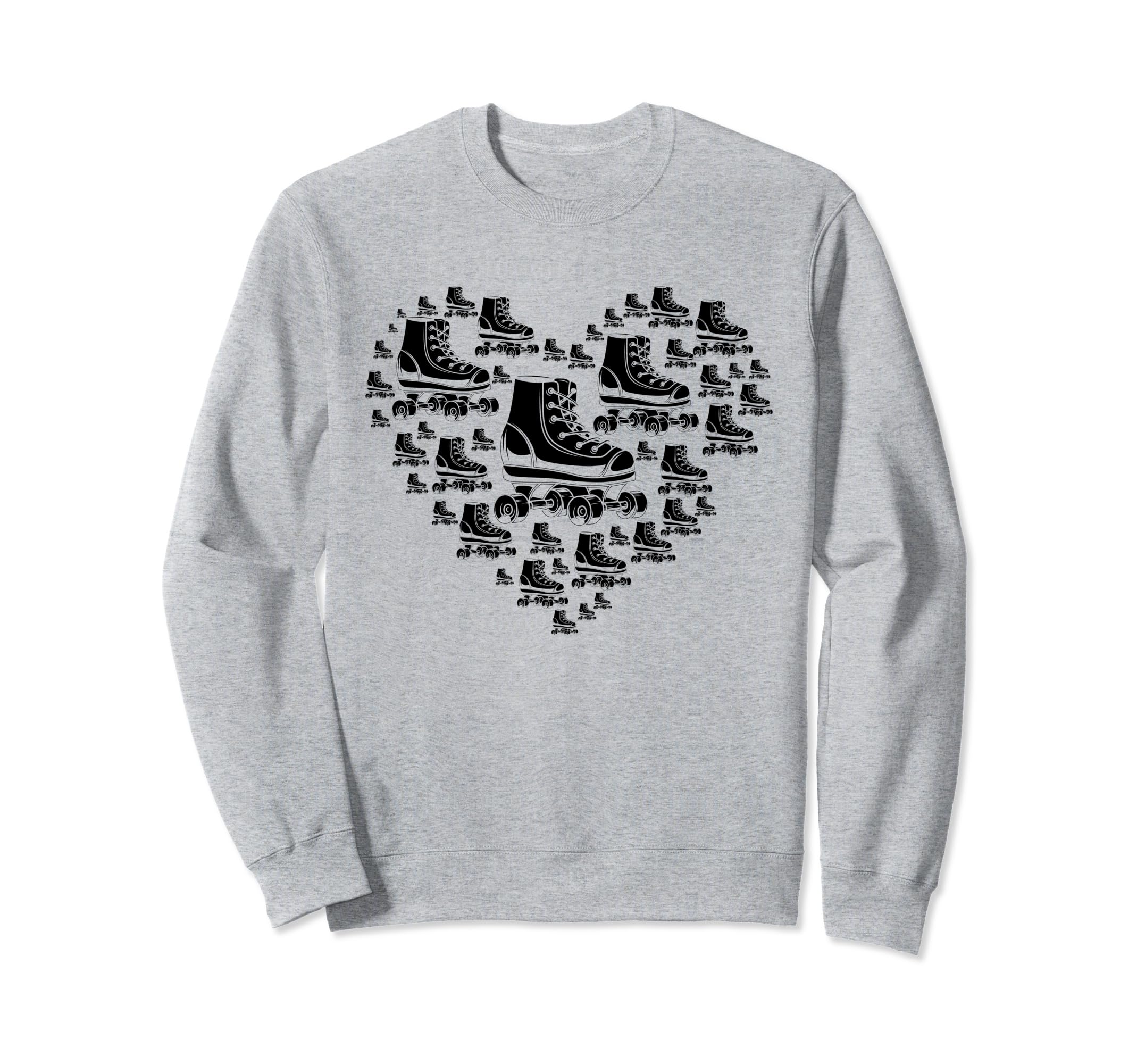 Roller Skating Heart Roller Sweatshirt - Minimalist Print for Adults - T-Shirt, Sweatshirt, Hoodie