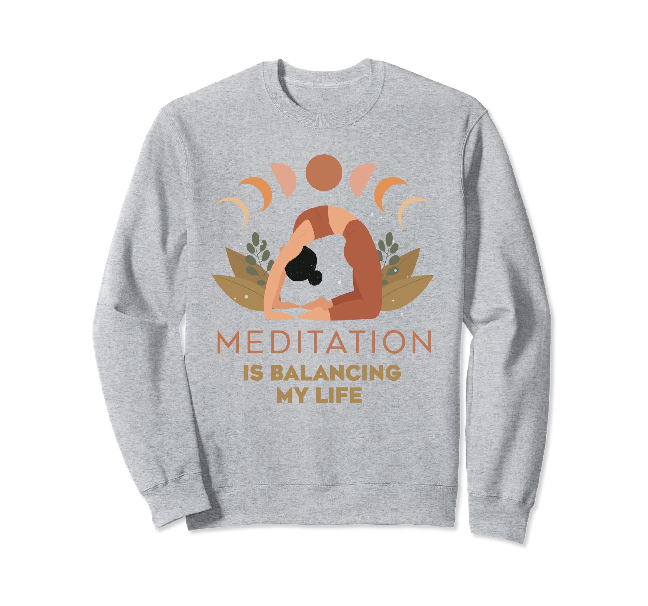 Meditation Is Balancing My Life Sweatshirt - Minimalist Print Unisex - T-Shirt, Sweatshirt, Hoodie