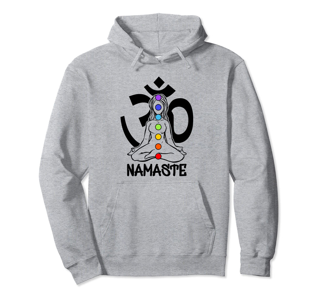 Chakra Chakras Aligned Meditation Namaste Hoodie - Novelty Apparel Unisex - T-Shirt, Sweatshirt, Hoodie