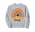 Nursing Halloween Pumpkin Rainbow Sweatshirt - Custom Art Print Unisex - T-Shirt, Sweatshirt, Hoodie