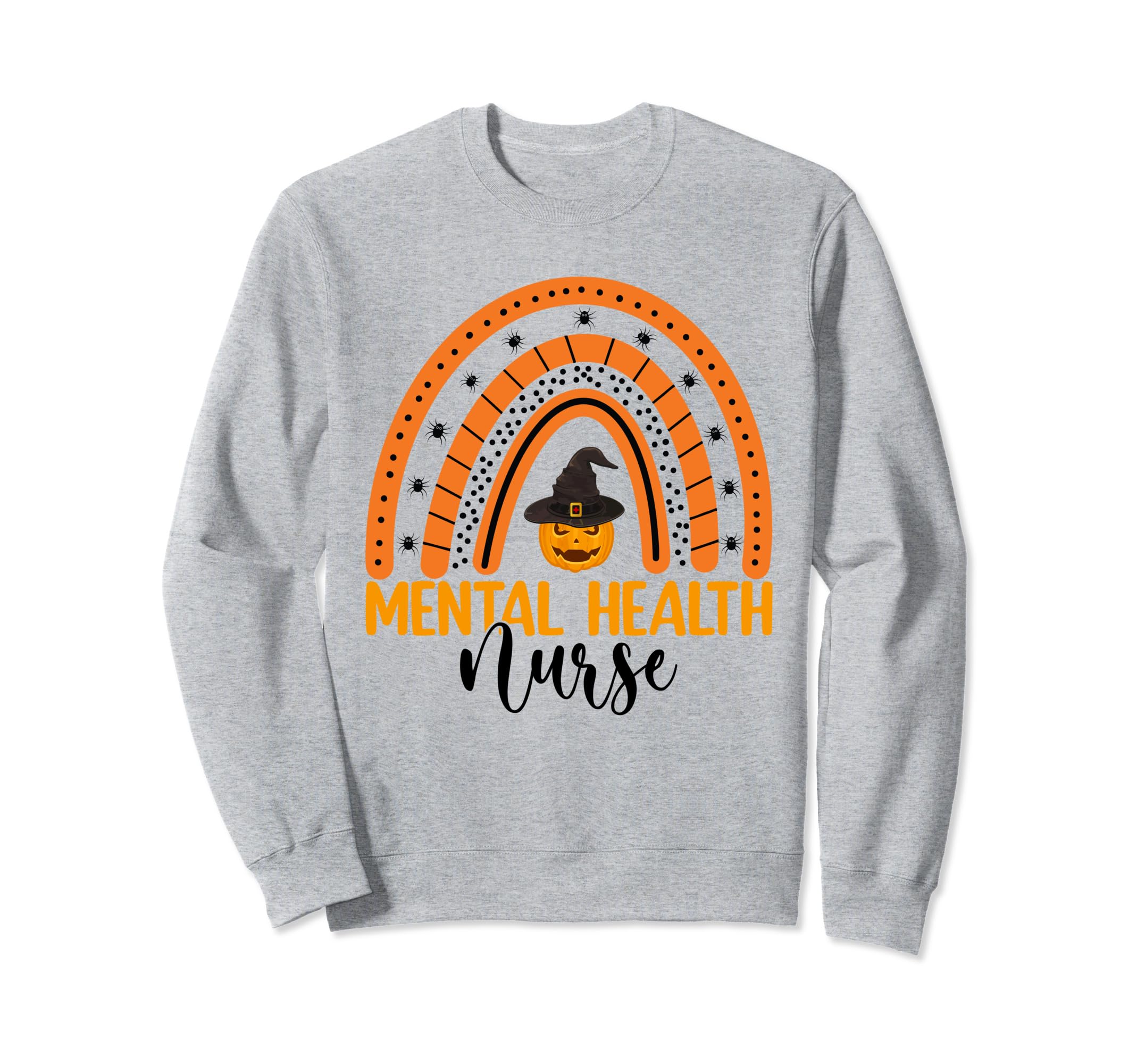 Nursing Halloween Pumpkin Rainbow Sweatshirt - Custom Art Print Unisex - T-Shirt, Sweatshirt, Hoodie