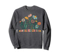 Groovy Wildflower Mental Health Tech Sweatshirt - Minimalist Print Unisex - T-Shirt, Sweatshirt, Hoodie