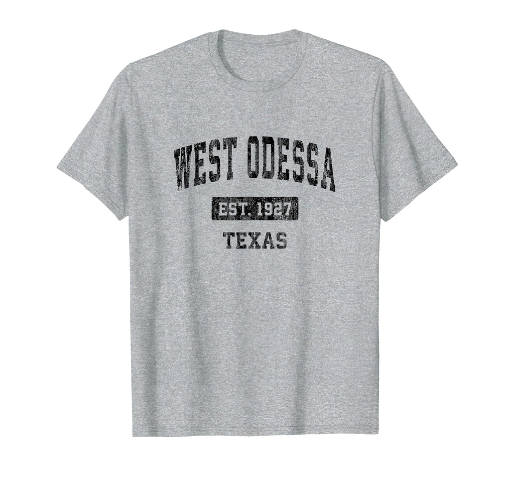 West Odessa Texas Tx Sports Black T-Shirt - Minimalist Print Unisex - T-Shirt, Sweatshirt, Hoodie