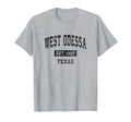 West Odessa Texas Tx Sports Black T-Shirt - Minimalist Print Unisex - T-Shirt, Sweatshirt, Hoodie