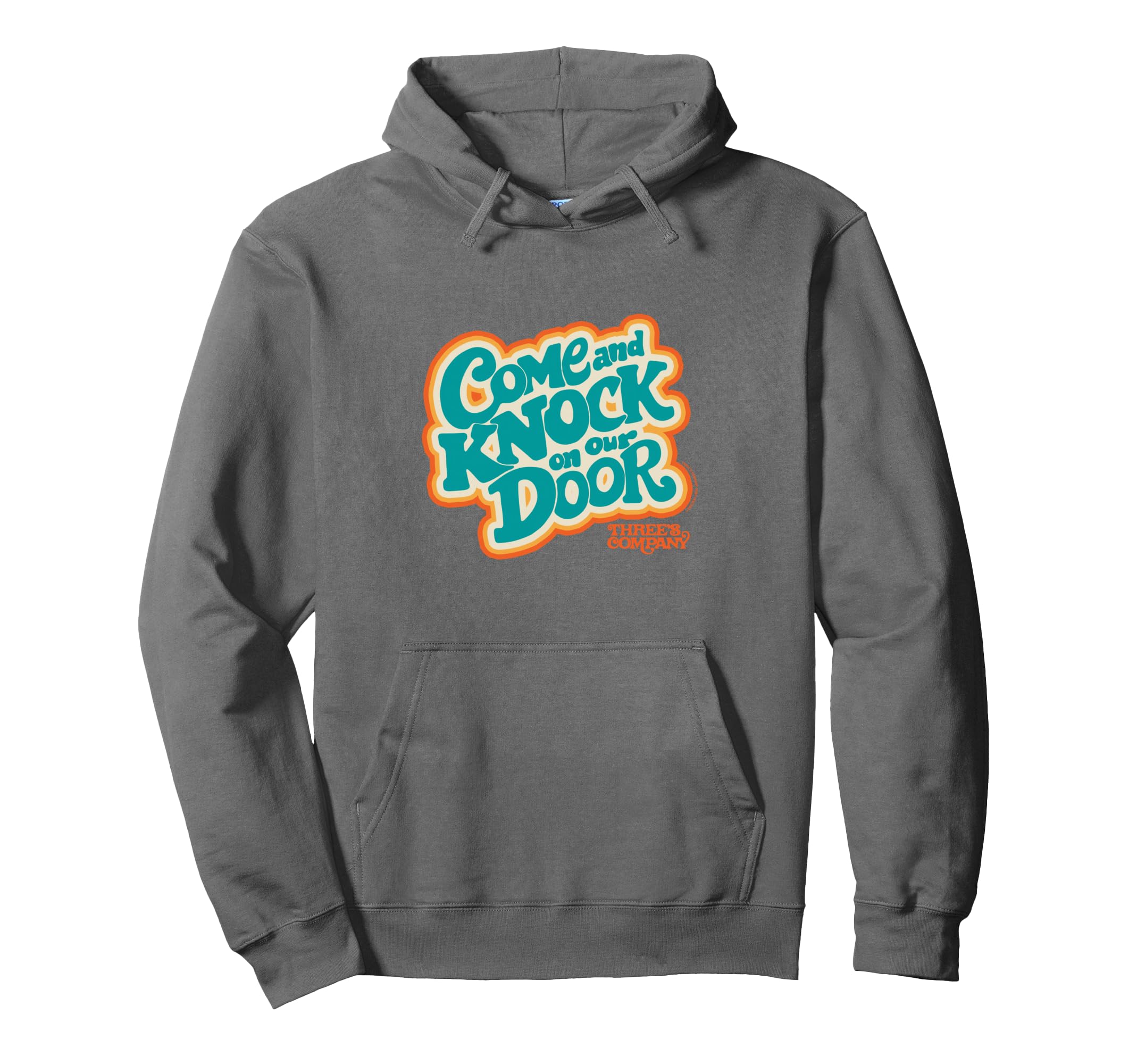 Threes Company Come And Knock Our Door Hoodie - Minimalist Print Men Women - T-Shirt, Sweatshirt, Hoodie
