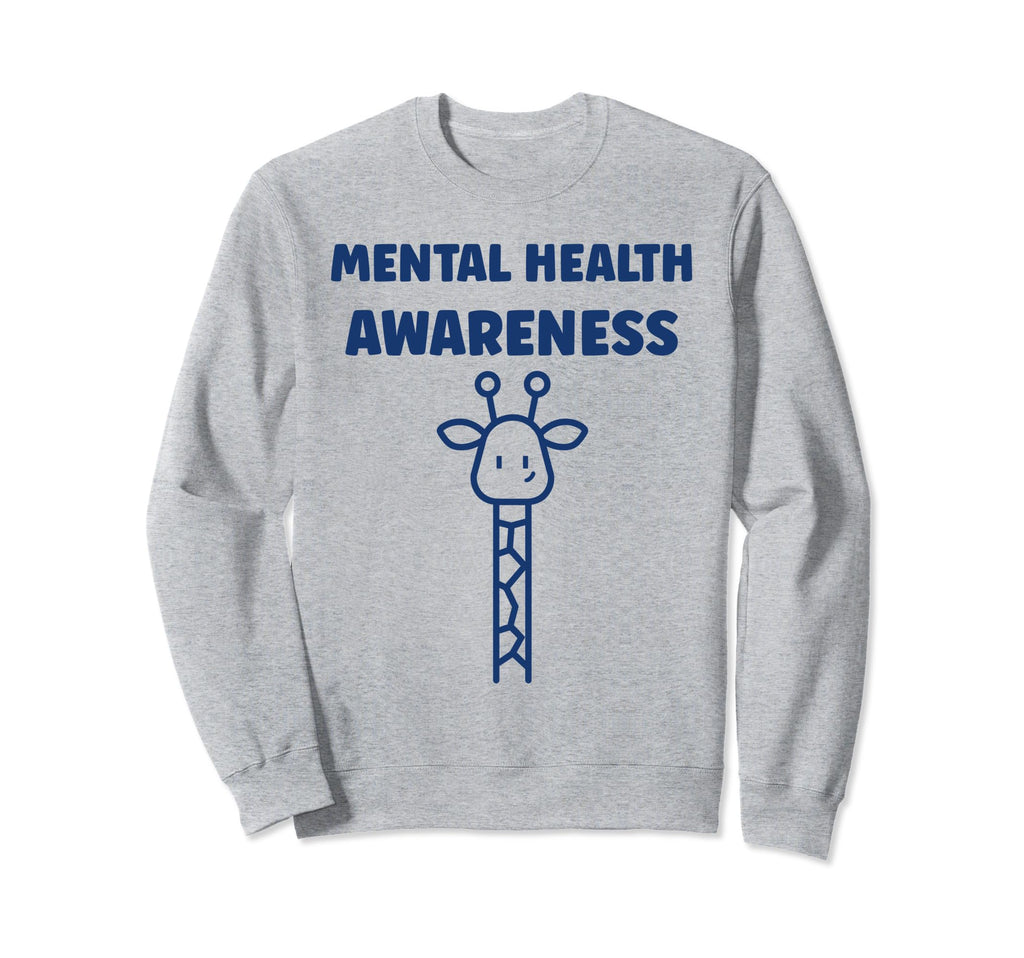 Giraffe Brain Illness Animal Mental Sweatshirt - Fun Novelty Design Unisex - T-Shirt, Sweatshirt, Hoodie