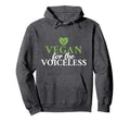 Vegan Voiceless Veggie Lover Vegan Hoodie - Streetwear Style for Adults - T-Shirt, Sweatshirt, Hoodie