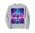 Synthwave Aesthetic Giraffe Lover Sweatshirt - Aesthetic Graphic Men Women - T-Shirt, Sweatshirt, Hoodie