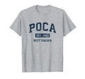Poca West Virginia Wv Athletic Sports T-Shirt - Trendy Graphic Unisex - T-Shirt, Sweatshirt, Hoodie