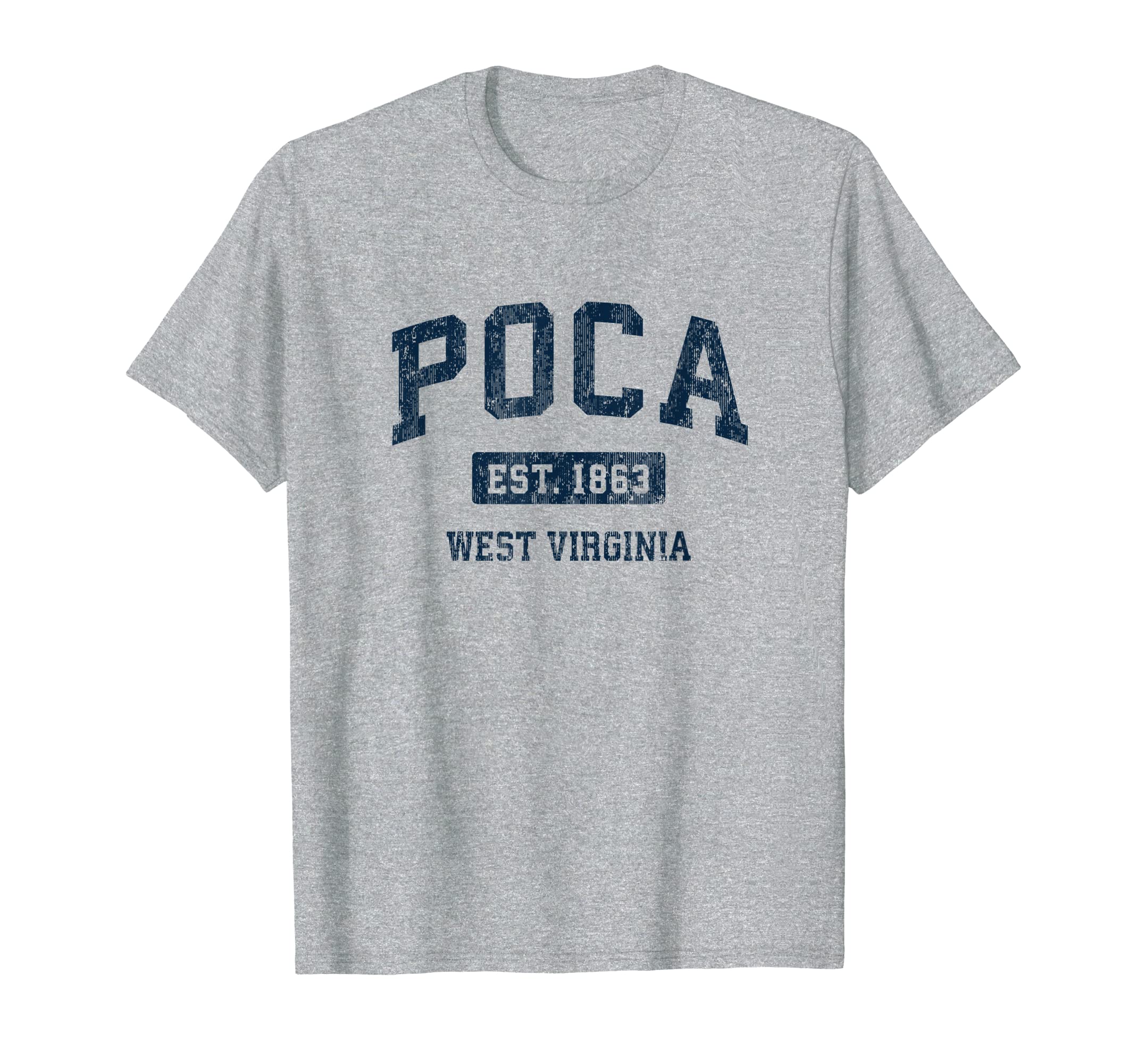 Poca West Virginia Wv Athletic Sports T-Shirt - Trendy Graphic Unisex - T-Shirt, Sweatshirt, Hoodie