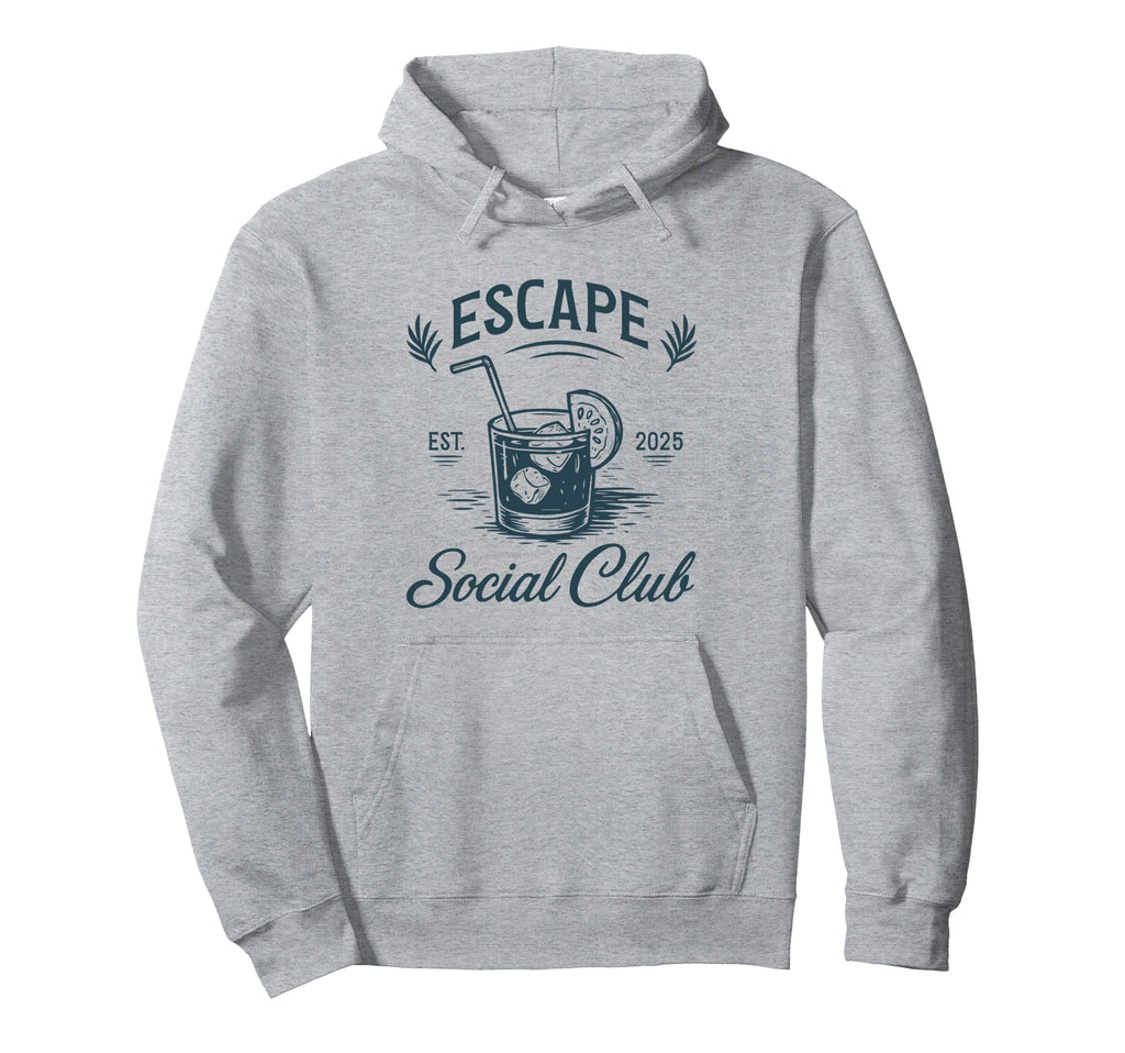 Escape Social Club Island Luxe Hoodie - Custom Art Print for Adults - T-Shirt, Sweatshirt, Hoodie
