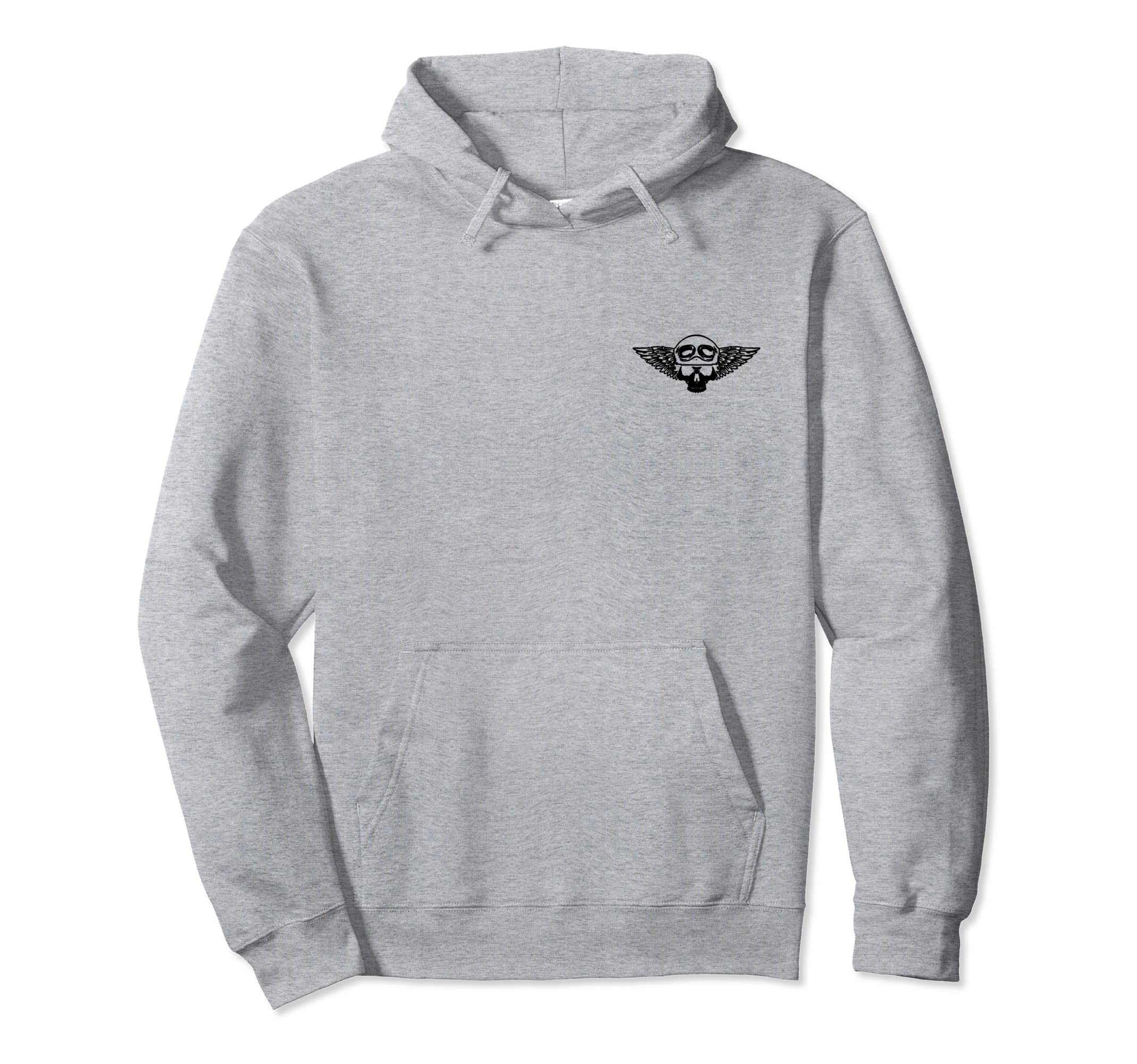 Biker Motorcycle Hoodie - Minimalist Print for Adults - T-Shirt, Sweatshirt, Hoodie