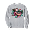 Roller Skating Skate Flower Floral Sweatshirt - Custom Art Print Unisex - T-Shirt, Sweatshirt, Hoodie