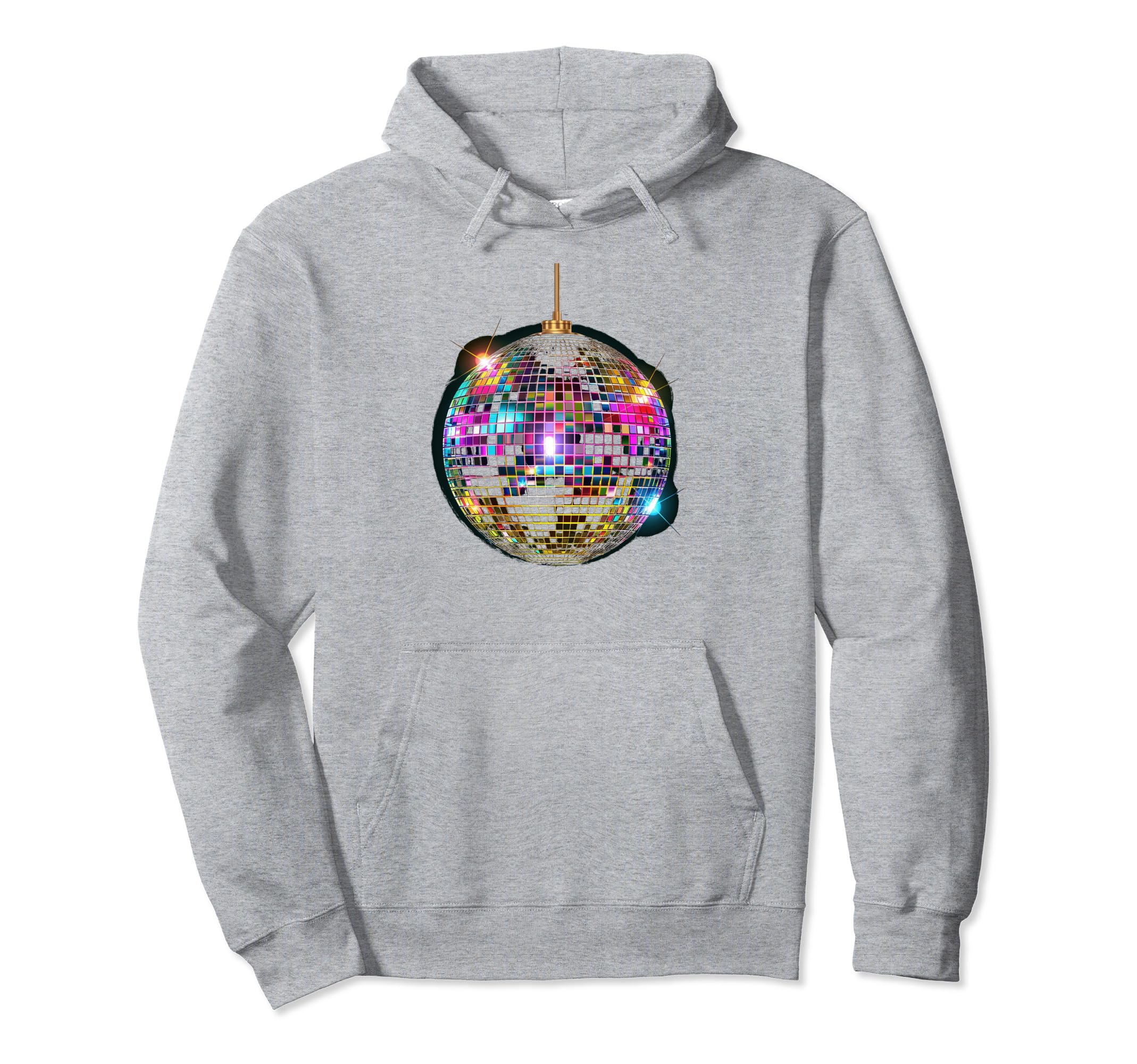 Colored Disco Ball House Discoball Party Hoodie - Aesthetic Graphic Unisex - T-Shirt, Sweatshirt, Hoodie